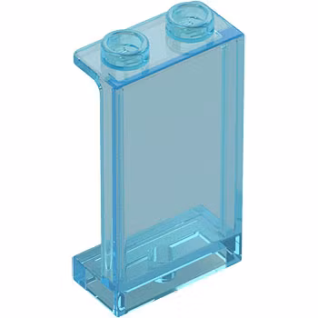 Wall 1 x 2 x 3 (Transparent Light Blue)