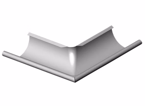Rännvinkel 90° inner/ytter
