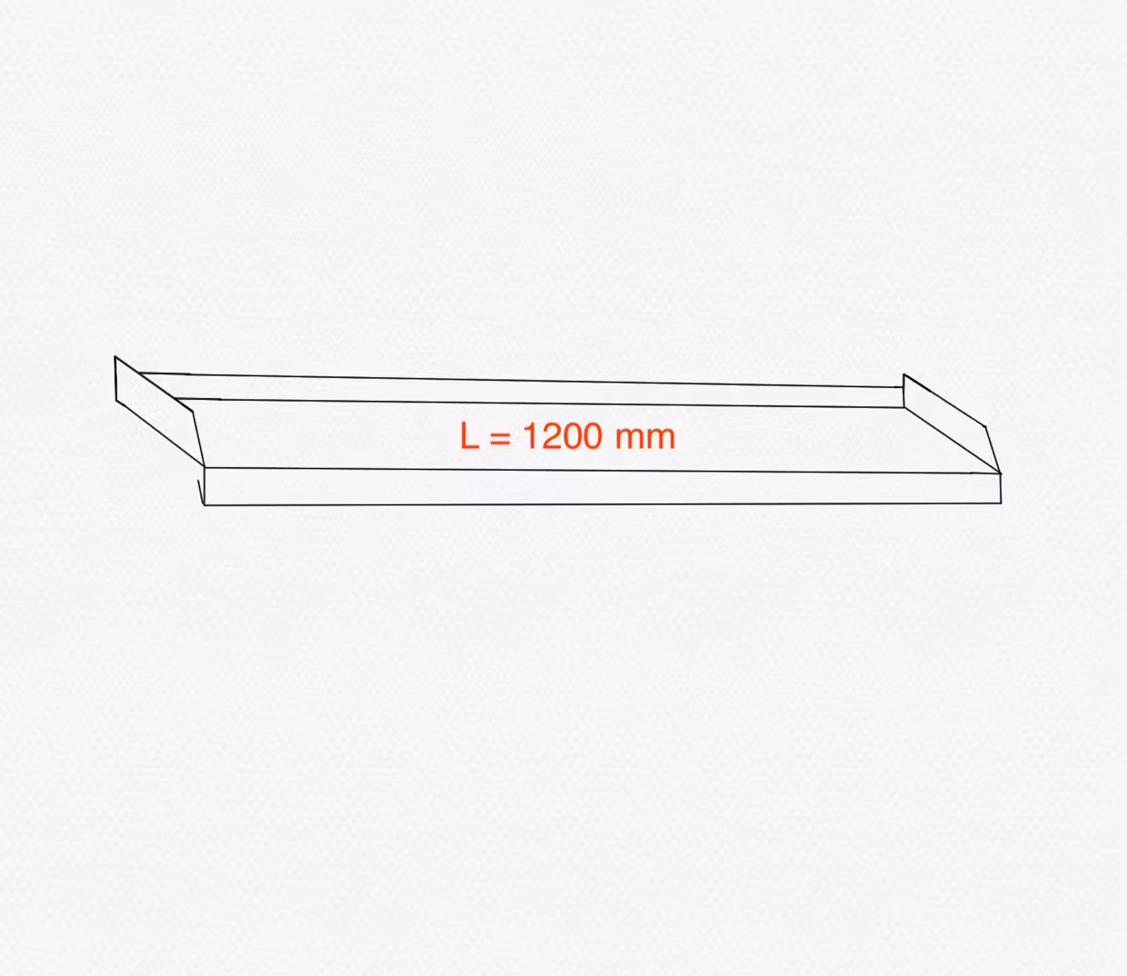F6 - Fönsterbleck med vanlig gavel -varmvit-blank-A:25B:200C:20D:10L:9000