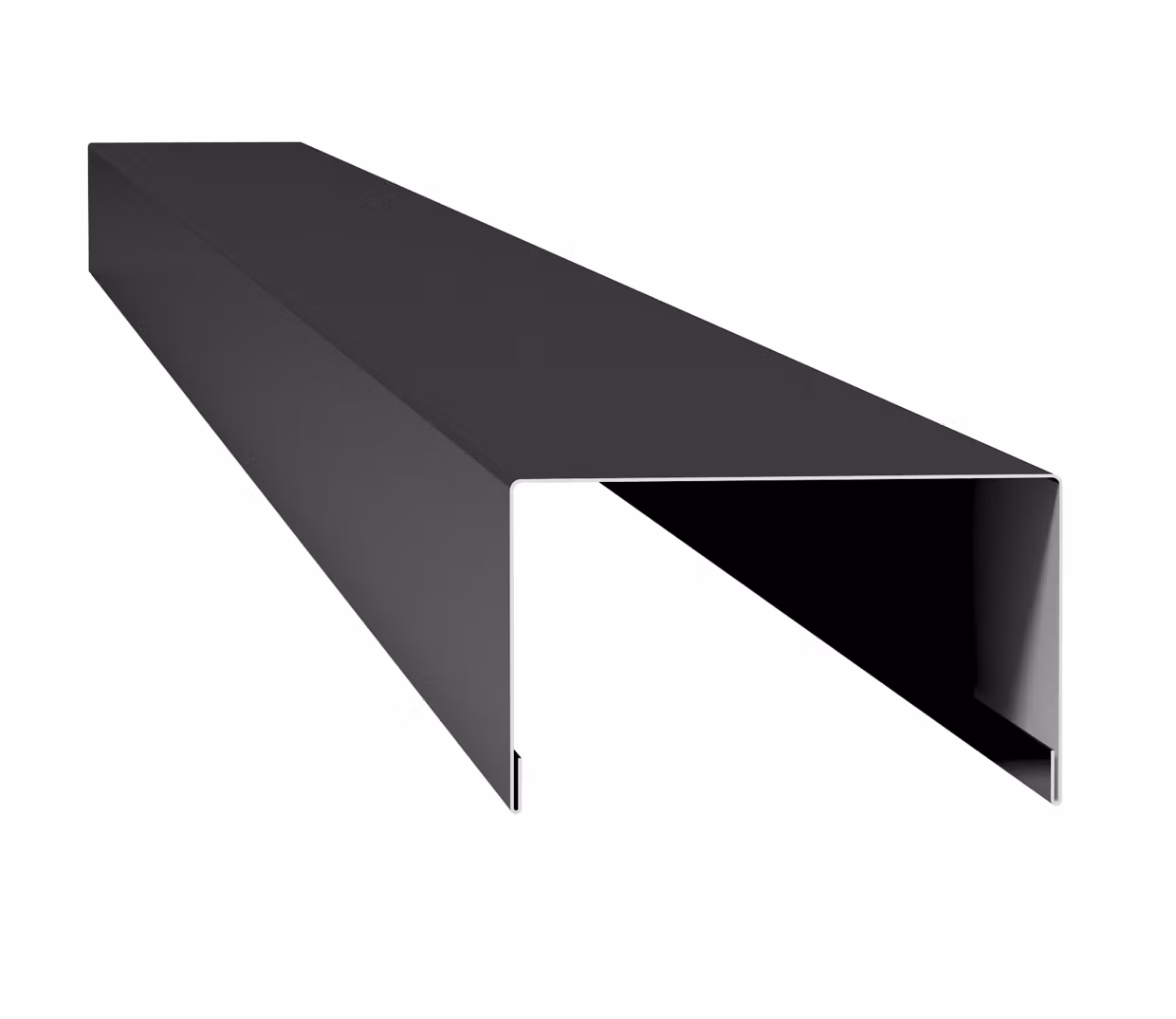 FD9 – U-profil med omslag-svart-blank-A:60B:120C:60D:10E:10L:2500