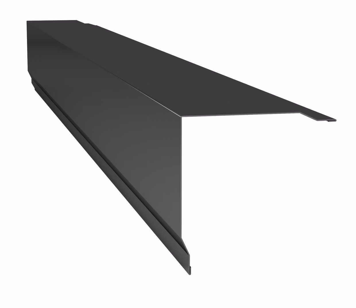 HP2 – Hörnplåt ytterhörn för byggelement-mörksilvermetallic-matt-A:120B:260L:2000