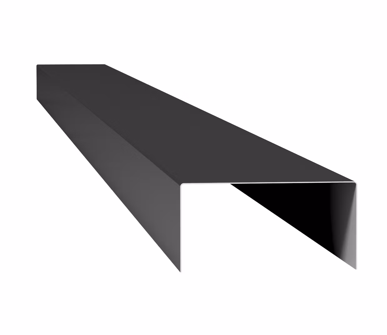 FD3 – U-profil enkel-ärggrön-blank-A:45B:45C:45L:800,Tillval
