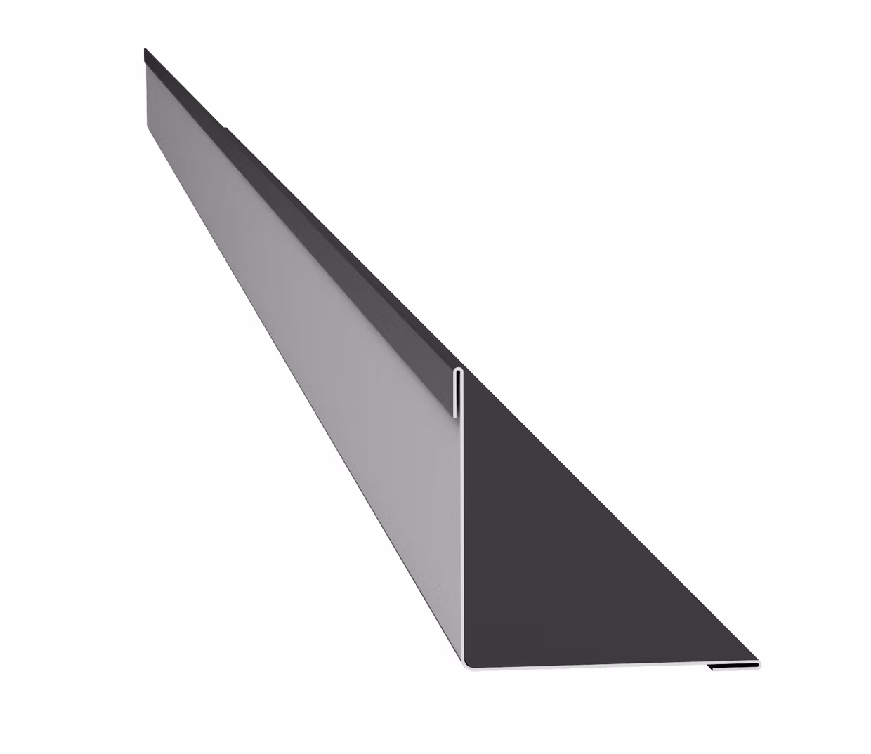 HP2 – Hörnplåt med omvik-varmvit-blank-A:135B:40L:3180,Tillval