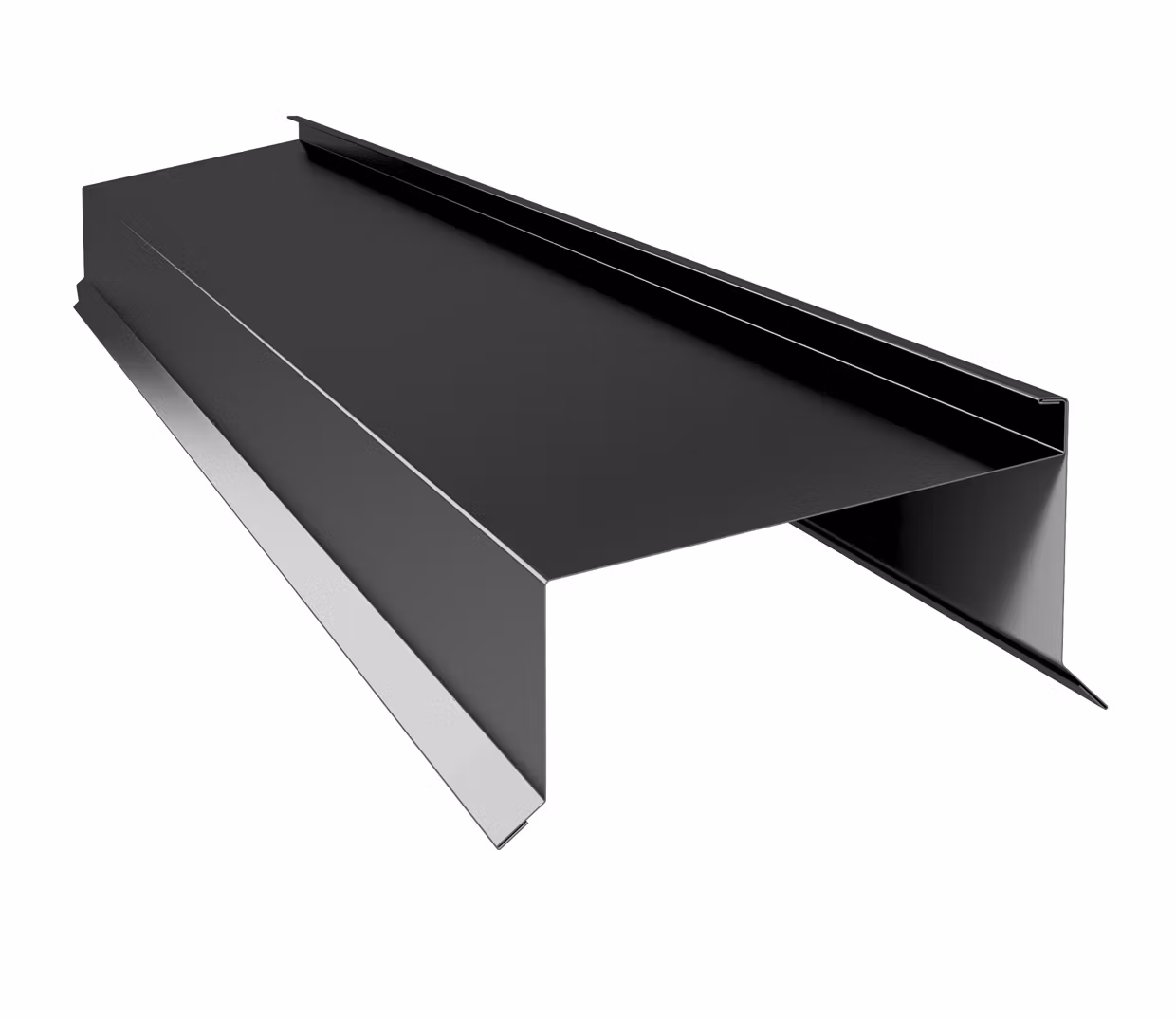 MKN4 – Krönplåt med falsad vindskiva-mörkgrå-matt-A:70B:230C:80D:25E:15F:25E:15H:25L:2350-M