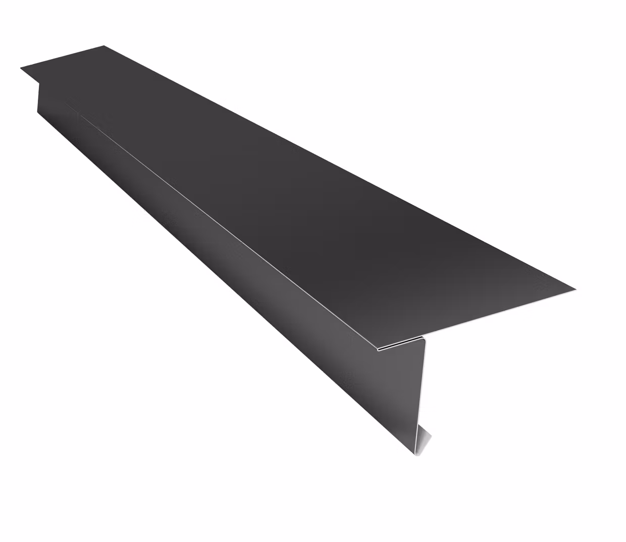 SF1 – Språnglist / fotplåt för falsade tak-tegelröd-blank-A:15B:70C:30D:125L:2200Lut:14