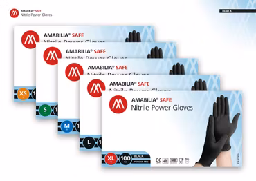 Nitrilhandskar Svart Power L 100st Amabilia Safe