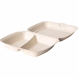 Hämtbox 2-fack, bagasse, 200st