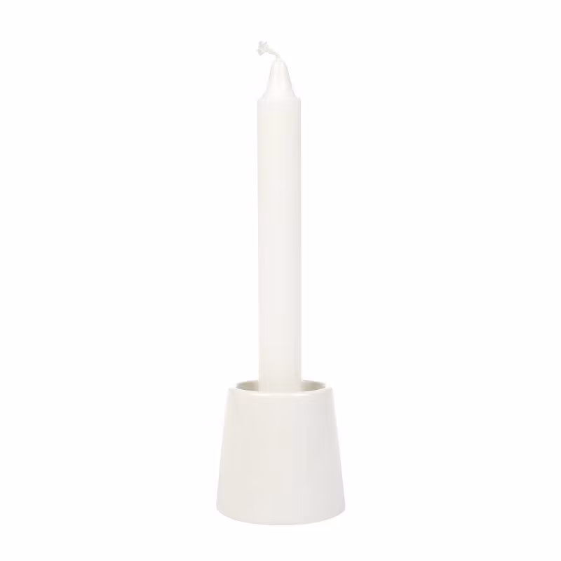 Ljusstake vit 6,5cm