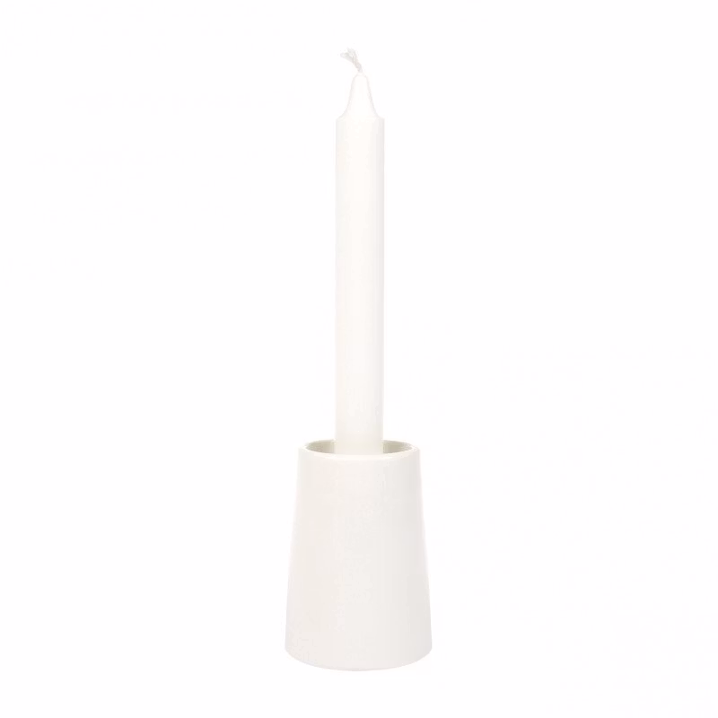 Ljusstake vit 9,5cm