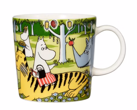 Mumin SÄSONGSMUGG sommar 2023 Trädgårdsfest 30cl