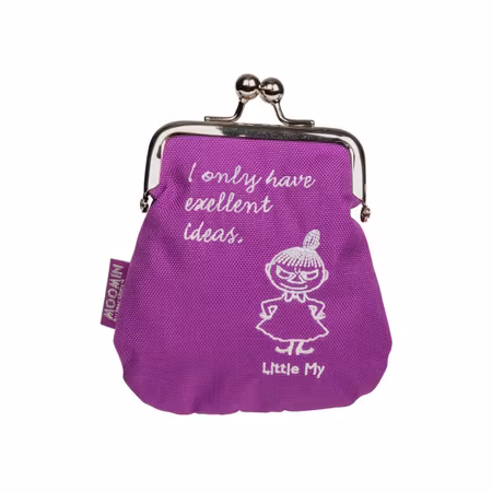 Mumin Börs / tygpåse /plånbok Colours med Lilla My