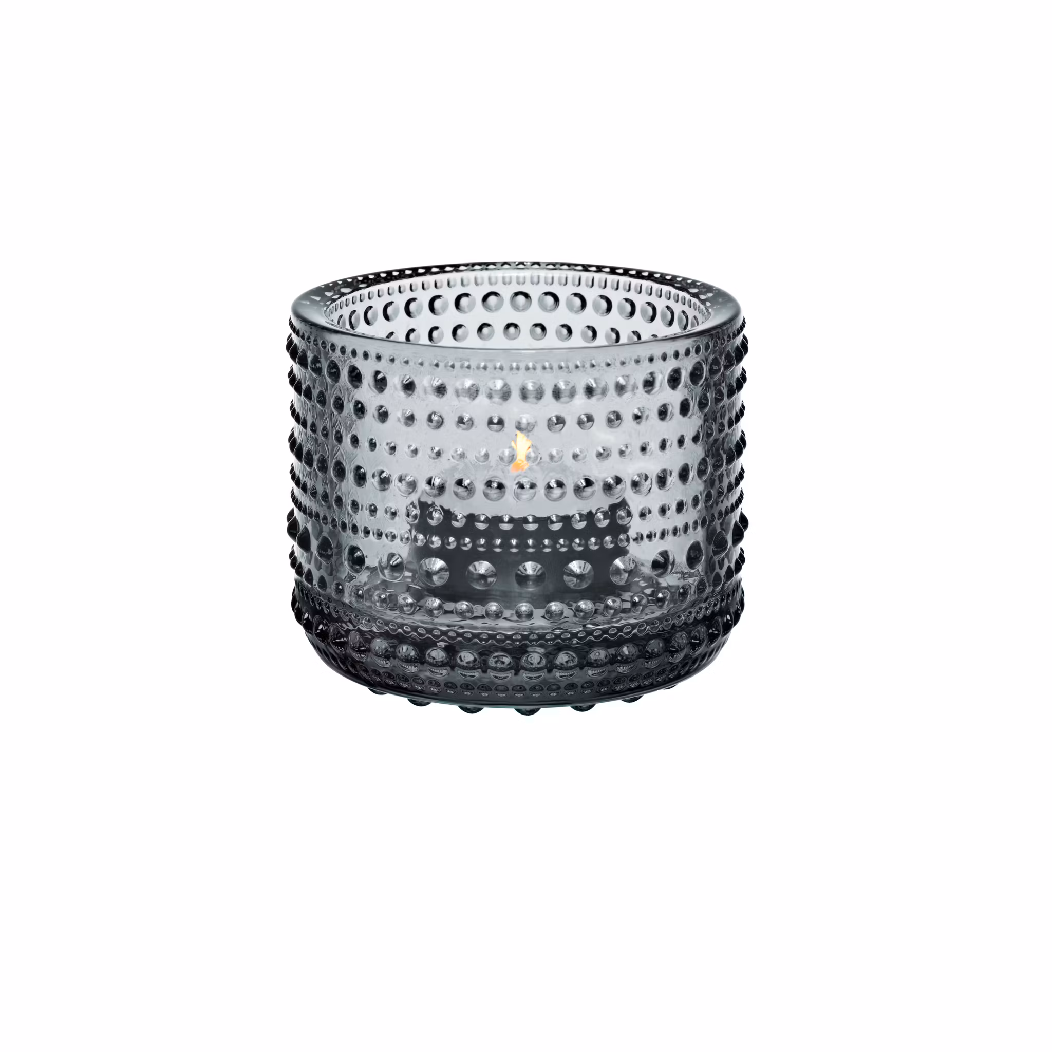 Kastehelmi ljuslykta 64mm Grå