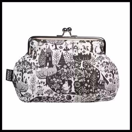 Mumin Tygpåse / Tygväska Emma Park Svartvit