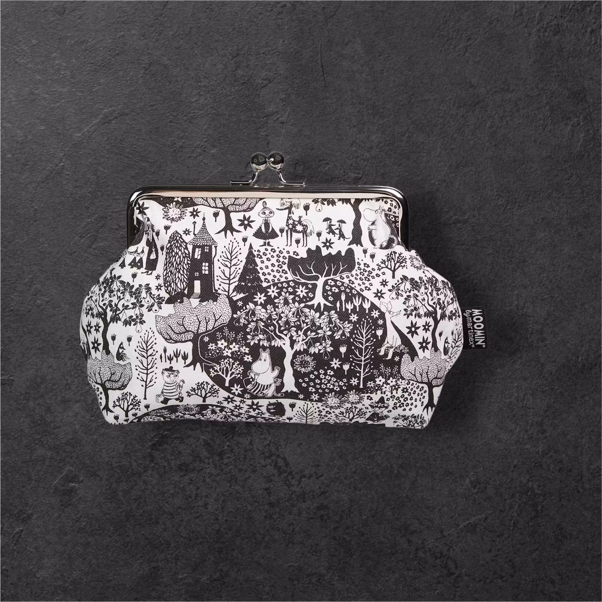 Mumin Tygpåse / Tygväska Emma Park Svartvit