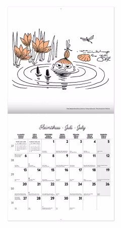 Mumin väggkalender 2026 30x30cm