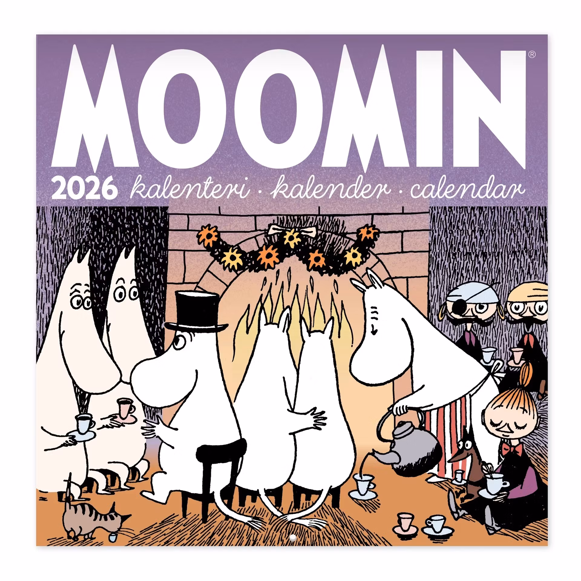 Mumin väggkalender 2026 20x20cm