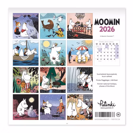 Mumin väggkalender 2026 20x20cm