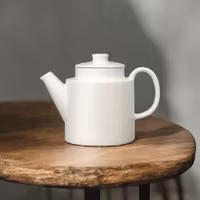 Teema tekanna med lock Vit