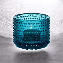 Kastehelmi ljuslykta 64mm Havsblå