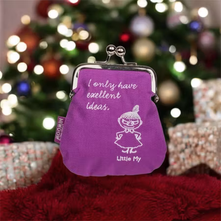 Mumin Börs / tygpåse /plånbok Colours med Lilla My