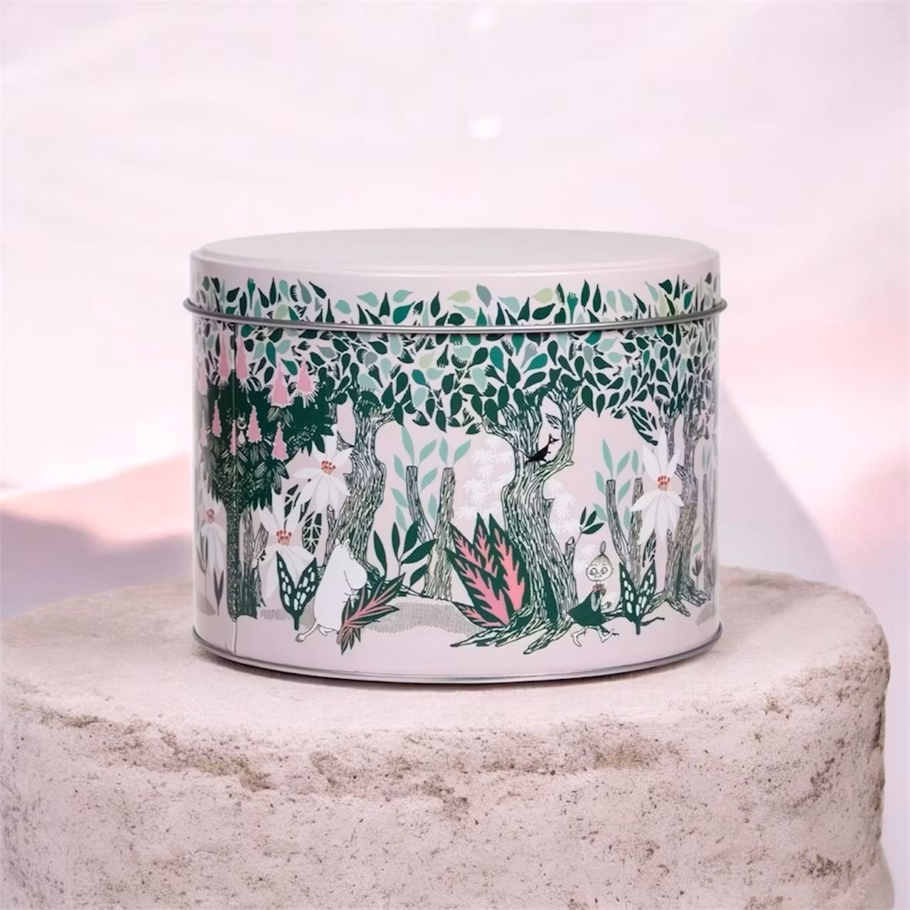 Mumin Vårkastanj rund burk