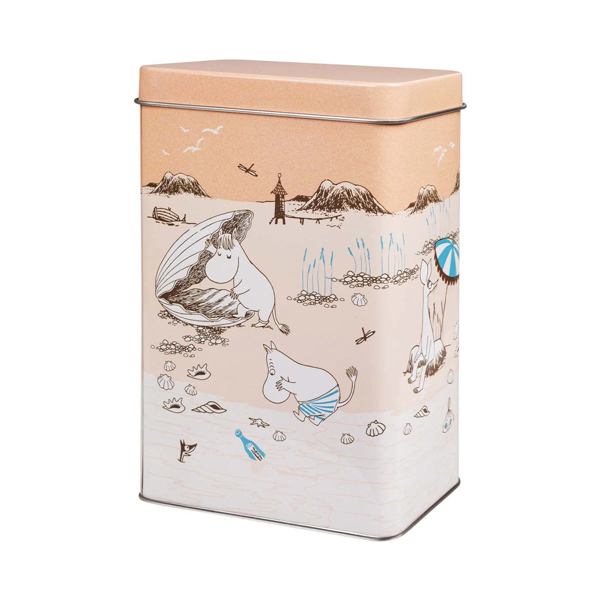 Mumin kaffeburk Strandtur Orange