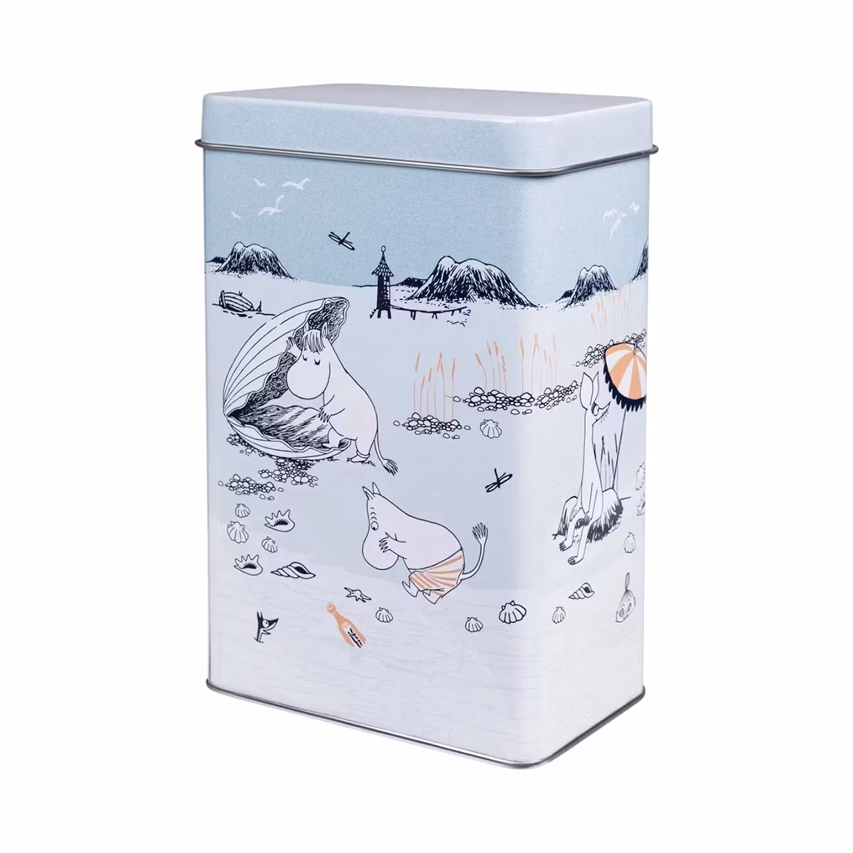 Mumin kaffeburk Strandtur Blå