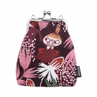 Mumin axelväska/tygväska Knopp mörkröd