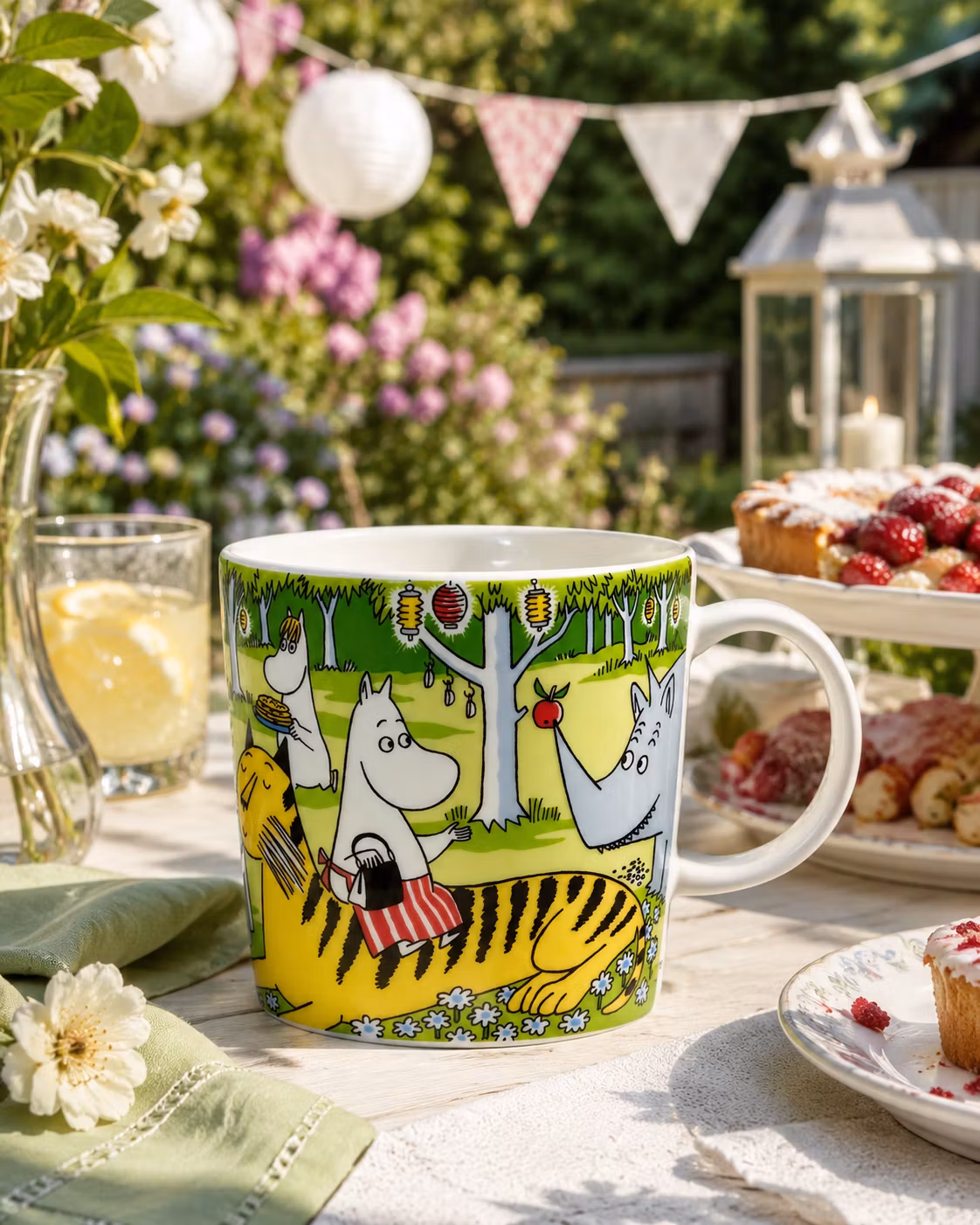 Mumin SÄSONGSMUGG sommar 2023 Trädgårdsfest 30cl