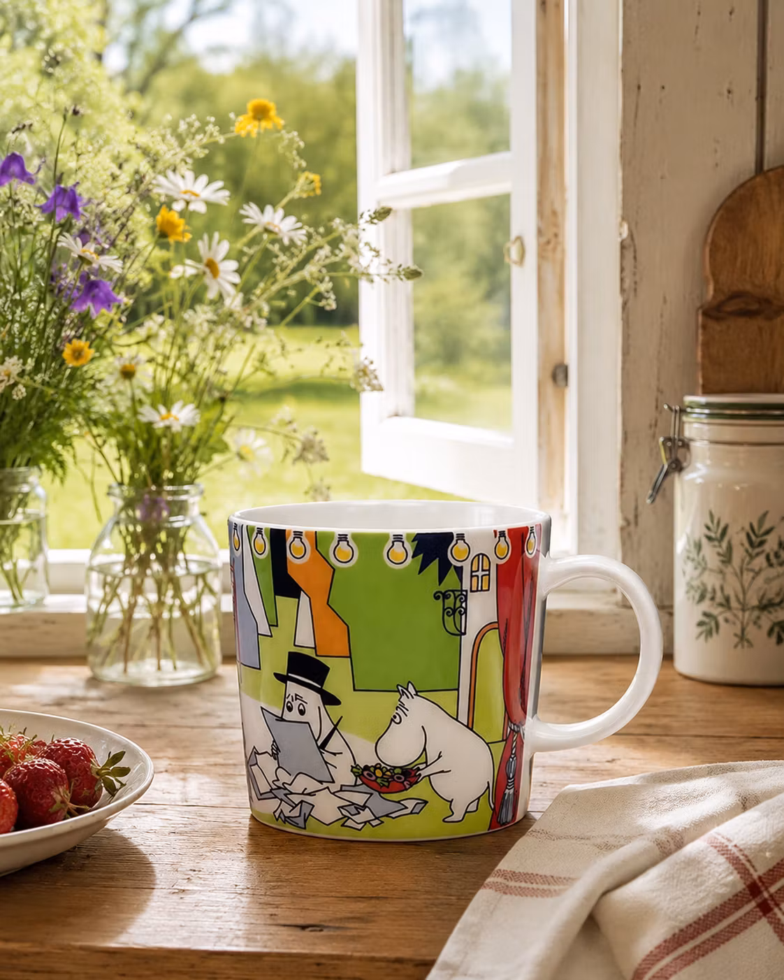 Arabia Mumin SÄSONGSMUGG sommar 2017 Sommarteater 30cl