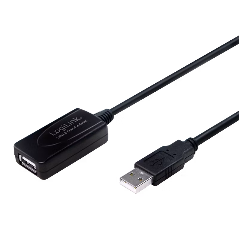 LOGILINK USB 2.0 Aktiv forlengelseskabel 15m Han-Hun