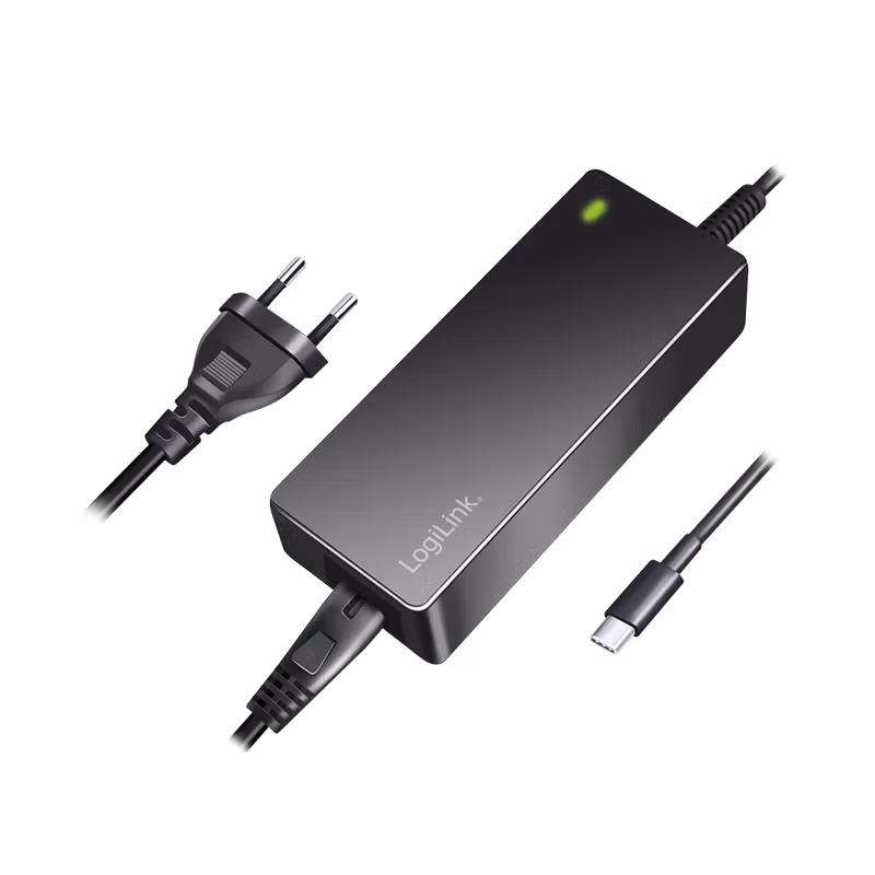 Universell strømforsyning for bærbare datamaskiner 100W, USB-C-tilkobling