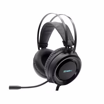 Sandberg Dominator Gaming Headset m/LED, Sort