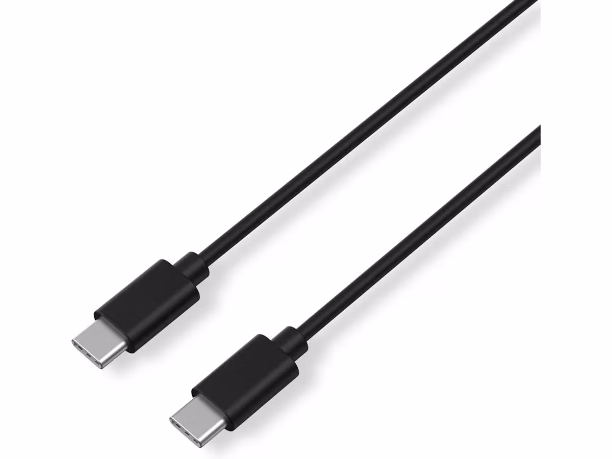 USB-C kabel | Hann-hann (M-M) | 1m | Sort *