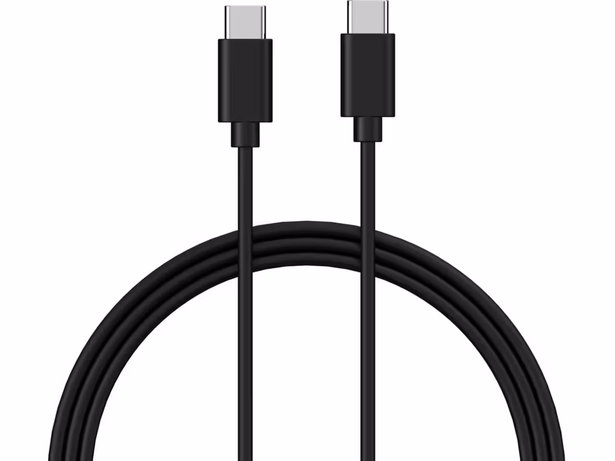 USB-C kabel | Hann-hann (M-M) | 1m | Sort *