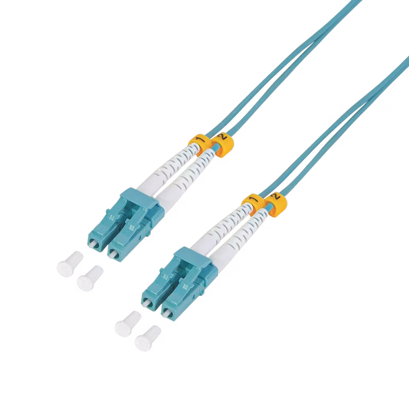 LOGLINK Fiber duplex patch cable, OM3, 50/125µ, LC-LC, aqua, 2m *