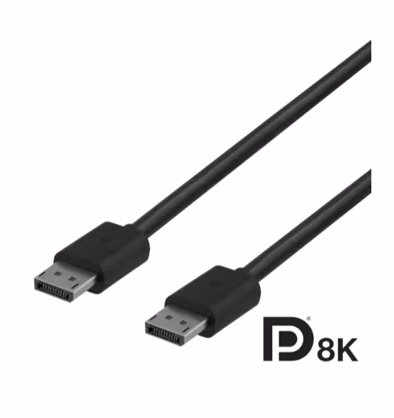 Displayport kabel 1.4 DP8K certified, 2m, black