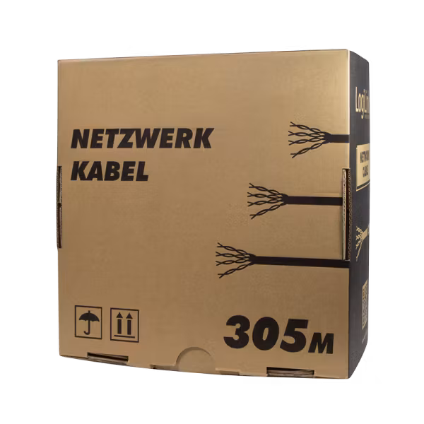 Patchkabel CAT6 CCA EconLine, U/UTP, Grå, pris pr meter