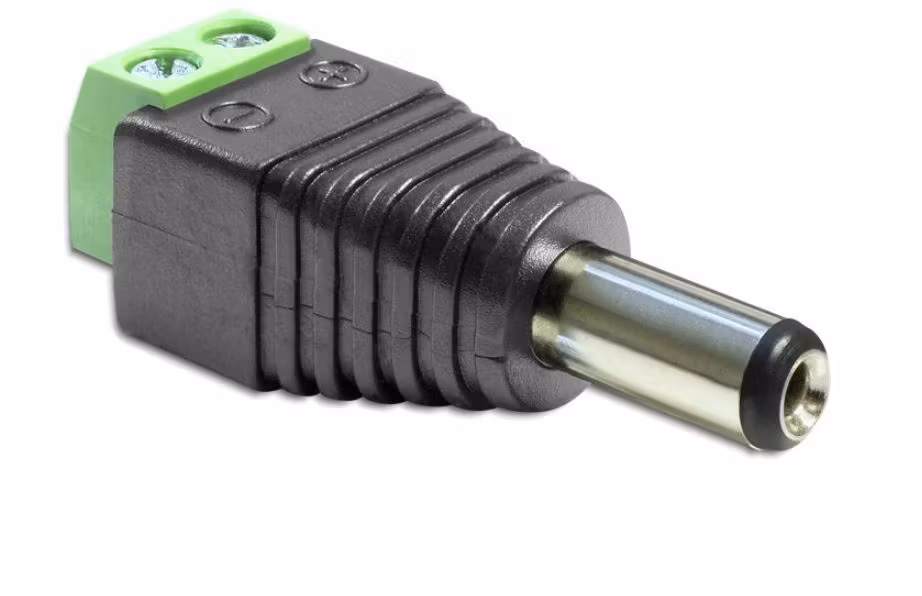 DC 2,1 X 5,5 MM HANN KONTAKT> TERMINALBLOCK 2 PIN