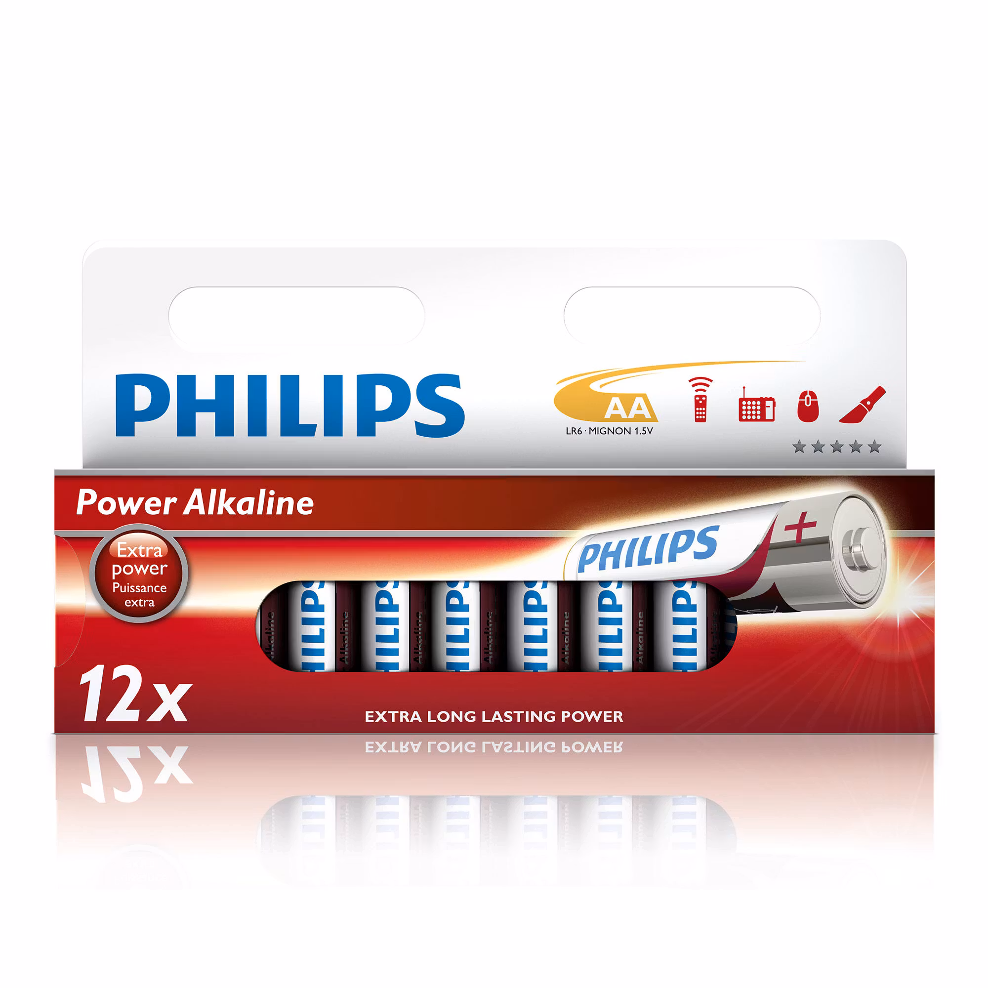 Philips AA Batteri, 12 PK. alk. LR6P12W/10