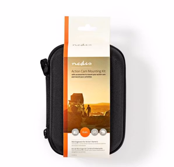 Action Kamera tilbehørspakke | Koffert | Sort