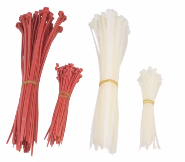 Strips / Buntband | 100mm & 200mm | 200 stk | Rød/Hvit