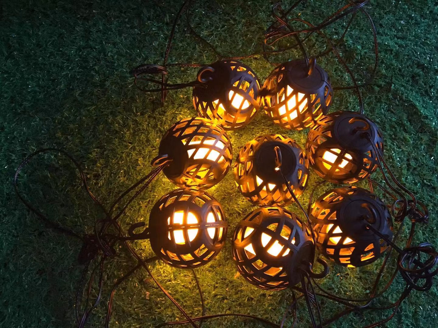 Lysslynge med flamme Homeline HDL0327, 8 LED, 11m IP44