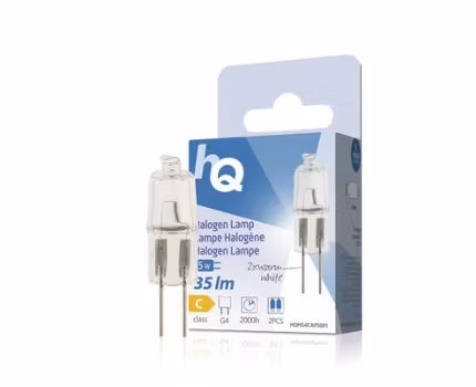 HQ 20w G4 sokkel halogenpære 2stk. i en eske