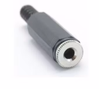 3,5MM jackplugg hun loddbar med strekkavlastning