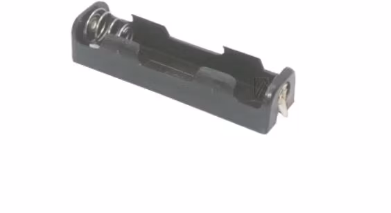 BATTERIHOLDER, 1X MIGNON AA MED LODDEØRER