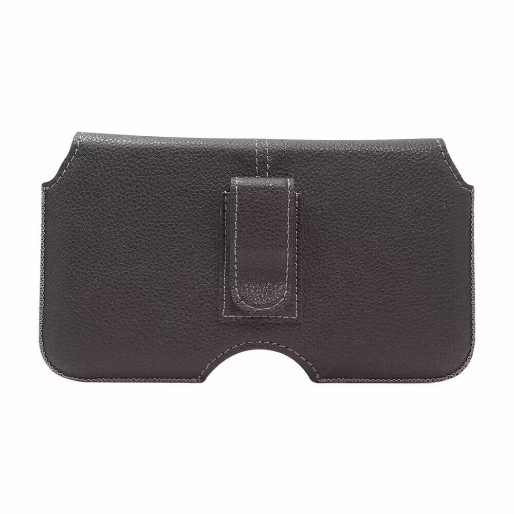 Universal belteveske for mobil | Horisontal Medium opptil 5" | Sort