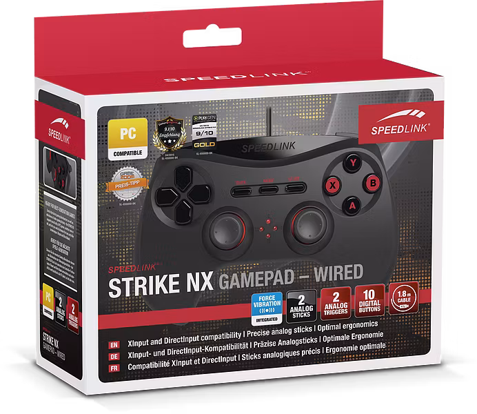 Håndkontroller til PC fra SpeedLink Strike NX Gamepad