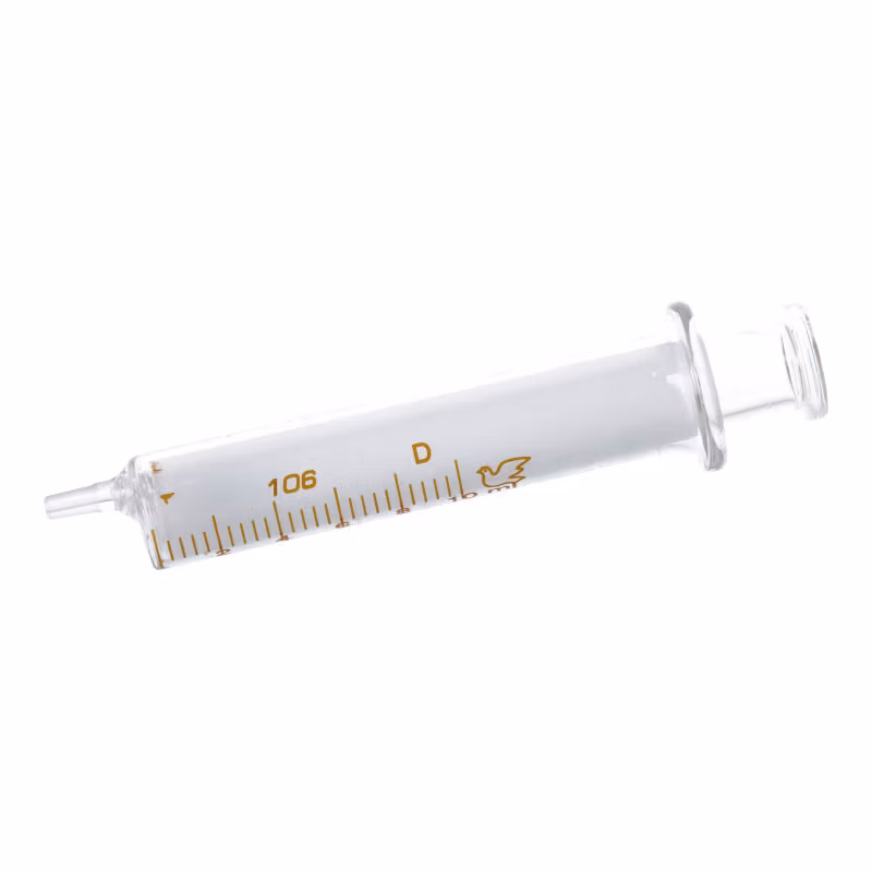 10ml Glass sprøyte luer med 12stk nåler