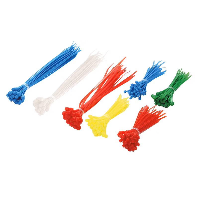 Cable tie set, PA66, 300 pcs., mixed color, different lengths KAB0017